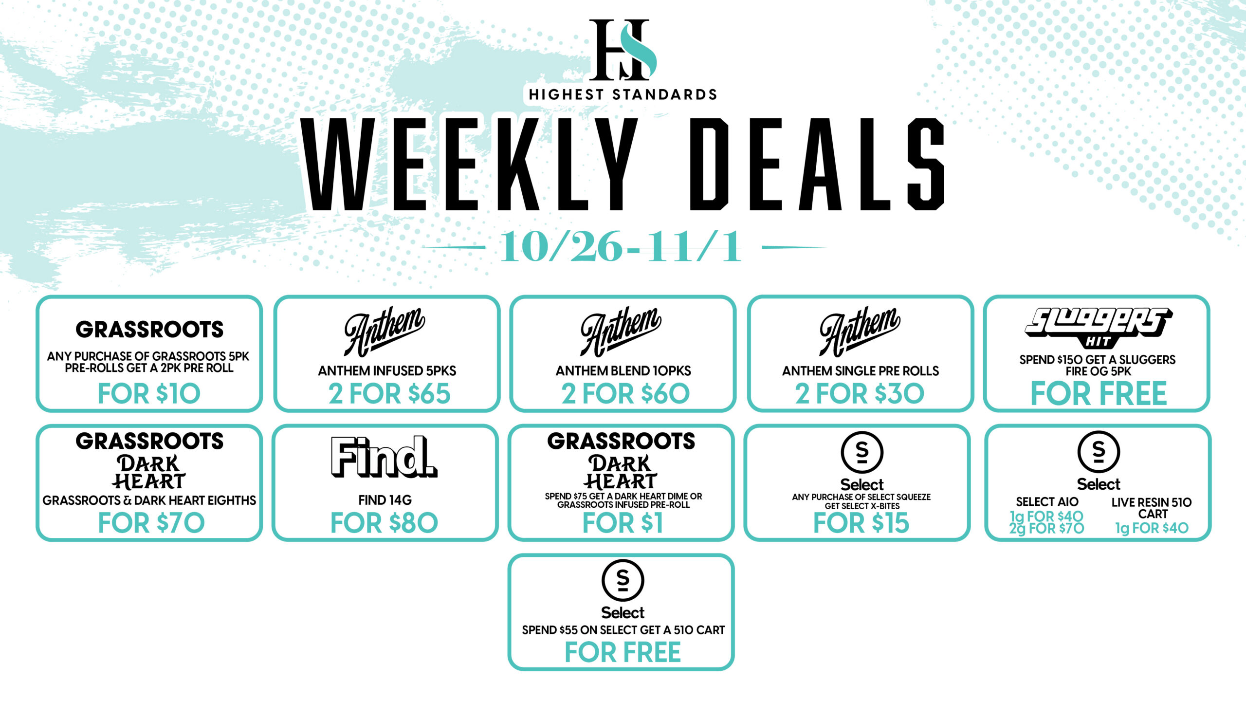 Weekly deals 9/28–10/4