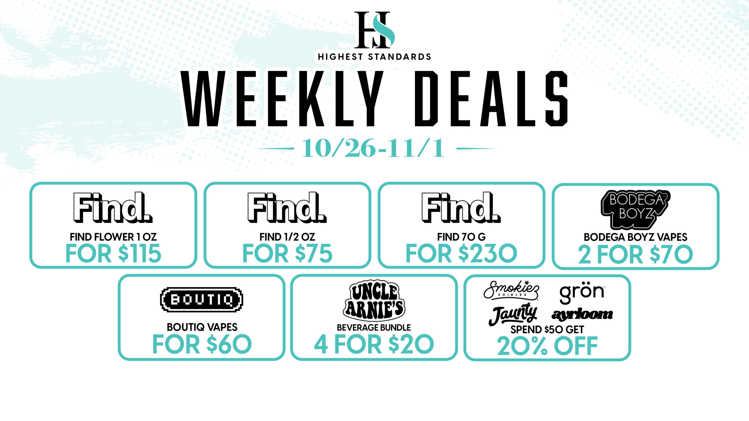 Weekly deals 9/28–10/4